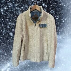 Pendleton Sherpa Teddy Full Zip Coat Size XL Cabincore Winter Christmas